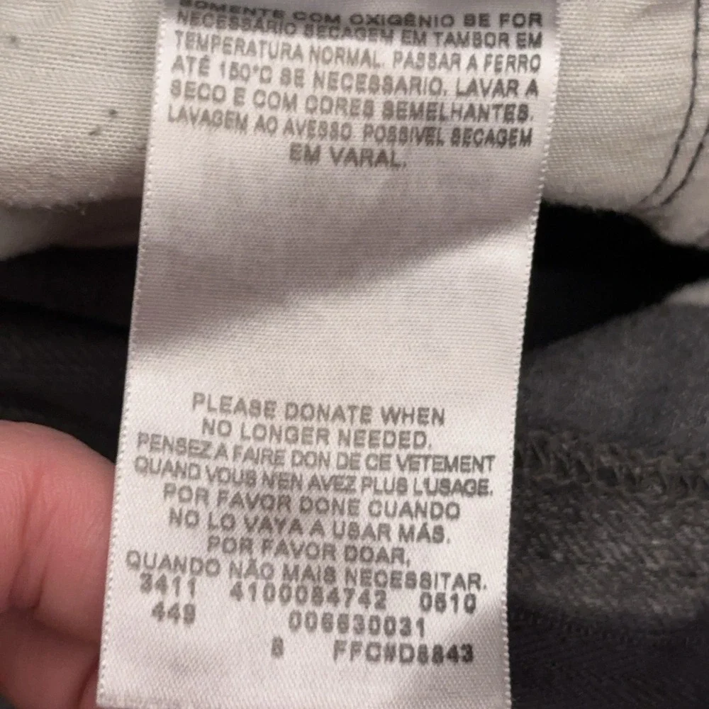 Levi's 514 Jeans Men's 33X33 Gray‎ Denim Slim Straight Faded Faux Flap Pocket